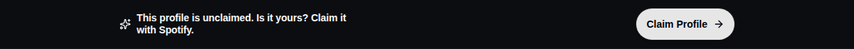 An unclaimed Jovie artist page showing the Claim Profile action